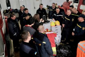 Minerva unterstützt anlässlich ihres 125-Jahre-Jubiläums Feuerwehrleute in Charkiw